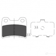 Тормозные колодки, комплект KAVO PARTS N NOCRY kbp4011 871561615090 1767223