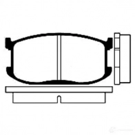 Тормозные колодки, комплект KAVO PARTS 1757366 8715616003858 YSY J7 bp4502