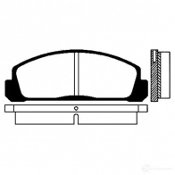 Тормозные колодки, комплект KAVO PARTS 8715616003841 1757365 bp4500 KI E84