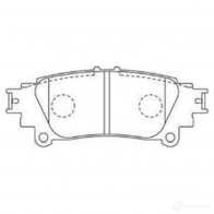 Тормозные колодки, комплект KAVO PARTS 8715616162746 CKH7T GA bp9142 1757840