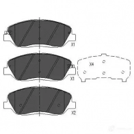 Тормозные колодки, комплект KAVO PARTS 8715616166805 41 IA4 SsangYong Actyon (CK) 2 Кроссовер 2.0 xDi 4x4 175 л.с. 2013 – 2025 kbp7506