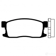 Тормозные колодки, комплект KAVO PARTS QNX09V O bp2012 8715616003407 1757201