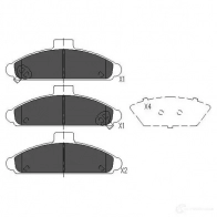 Тормозные колодки, комплект KAVO PARTS 871561615057 1767157 AL1VG GL kbp3011