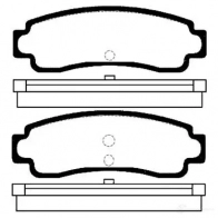 Тормозные колодки, комплект KAVO PARTS 8715616004855 1757549 48L5 DJ bp6543