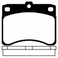 Тормозные колодки, комплект KAVO PARTS 8715616003193 bp1504 1757171 GXN F7