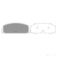 Тормозные колодки, комплект KAVO PARTS 5E1SH 2 kbp5545 1767358 8715616231008