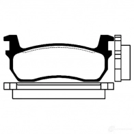 Тормозные колодки, комплект KAVO PARTS bp6504 8715616004527 R SK4L 1757510