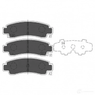 Тормозные колодки, комплект KAVO PARTS 318ID SZ 871561615189 1767409 kbp6543