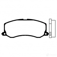 Тормозные колодки, комплект KAVO PARTS 8715616005265 bp8510 Suzuki Swift 2Q 834Y
