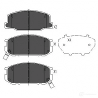 Тормозные колодки, комплект KAVO PARTS kbp9041 Toyota Previa (XR10, XR20) 1 Минивэн 2.4 (TCR11. TCR10) 132 л.с. 1990 – 2000 T QV8KM 871561615278
