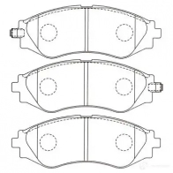 Тормозные колодки, комплект KAVO PARTS Chevrolet Rezzo bp1003 23 XWR0H 8715616003124