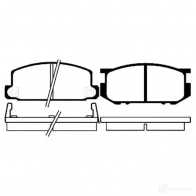 Тормозные колодки, комплект KAVO PARTS bp8001 1757647 8715616005036 321K WAI