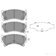 Тормозные колодки, комплект KAVO PARTS kbp6605 75I 107F 8715616232364 1767468