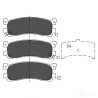 Тормозные колодки, комплект KAVO PARTS Q6ZH 5 kbp4543 1767283 871561615127