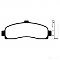 Тормозные колодки, комплект KAVO PARTS 1757531 ZCBU8 6 8715616004718 bp6525