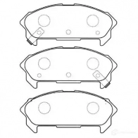 Тормозные колодки, комплект KAVO PARTS 1757324 8715616039796 bp3511 4 VV99