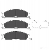 Тормозные колодки, комплект KAVO PARTS kbp6503 1767369 MQOYN D 8715616132657