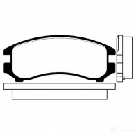 Тормозные колодки, комплект KAVO PARTS bp6511 OQ6 VO 8715616004572 1757517