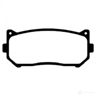 Тормозные колодки, комплект KAVO PARTS 1757339 RPFP D bp4005 8715616003827