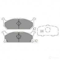 Тормозные колодки, комплект KAVO PARTS 1767537 kbp8527 8715616230988 PD5 OHC