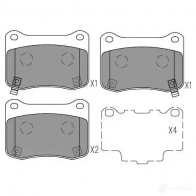 Тормозные колодки, комплект KAVO PARTS BS9 5A 8715616230865 bp9158 Lexus IS (XE20) 2 Седан 5.0 IS F (USE20) 423 л.с. 2007 – 2013