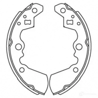 Барабанные тормозные колодки, комплект