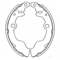 Барабанные тормозные колодки, комплект KAVO PARTS 1767762 kbs8401 90GCN O 8715616133302