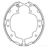 Барабанные тормозные колодки, комплект