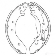 Барабанные тормозные колодки, комплект