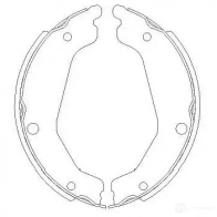 Барабанные тормозные колодки, комплект KAVO PARTS 8715616268097 1219400541 kbs4408 WUYKJ 3 - Изображение 6