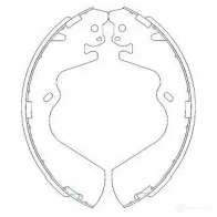 Барабанные тормозные колодки, комплект KAVO PARTS 9ODD M 8715616166959 kbs3403 Hyundai H1 Starex (A1) 1 Минивэн 2.5 TD 4WD 99 л.с. 2001 – 2004