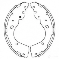 Барабанные тормозные колодки, комплект KAVO PARTS HS INNX kbs7402 1767742 8715616167055 - Изображение 6