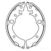 Барабанные тормозные колодки, комплект KAVO PARTS 8715616268035 kbs2906 9 VIS9N8 1219399309