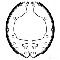 Барабанные тормозные колодки, комплект KAVO PARTS C2WDW A6 8715616276337 1219402013 kbs6424
