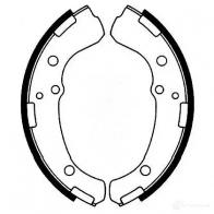 Барабанные тормозные колодки, комплект