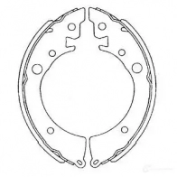 Барабанные тормозные колодки, комплект KAVO PARTS 5OLI AQ8 kbs2905 8715616268028 1219399273