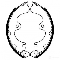 Барабанные тормозные колодки, комплект KAVO PARTS WX KV9 8715616025973 bs9924 1759795