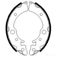 Барабанные тормозные колодки, комплект KAVO PARTS 9D 21M18 8715616006064 1759556 bs2901