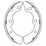 Барабанные тормозные колодки, комплект KAVO PARTS 8715616266475 1767700 kbs2904 B3QC A