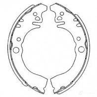 Барабанные тормозные колодки, комплект KAVO PARTS 1219398799 8715616268011 JUGS CW kbs1906