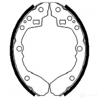 Барабанные тормозные колодки, комплект KAVO PARTS 1219401125 kbs5416 O R2BW 8715616276160