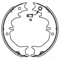 Барабанные тормозные колодки, комплект KAVO PARTS 8715616272322 A EO5X 1219318637 bs9957