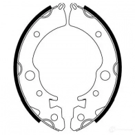 Барабанные тормозные колодки, комплект KAVO PARTS 1759564 6VIBYI X 8715616025935 bs2909