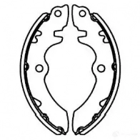 Барабанные тормозные колодки, комплект