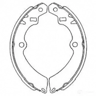 Барабанные тормозные колодки, комплект KAVO PARTS 8715616268288 kbs8916 1219403839 SXMJ TG