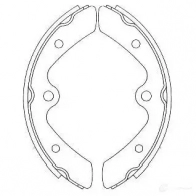 Барабанные тормозные колодки, комплект KAVO PARTS 6JJ DM5G kbs8929 8715616276641 1219404105