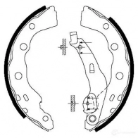 Барабанные тормозные колодки, комплект KAVO PARTS bs6413 1759666 8715616006620 OK5E E