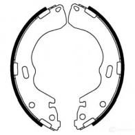 Барабанные тормозные колодки, комплект KAVO PARTS RCT Q9 8715616025287 bs5428 1759645