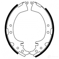 Барабанные тормозные колодки, комплект KAVO PARTS 1219405489 8715616276757 UQ7V KBG kbs9933