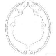 Барабанные тормозные колодки, комплект KAVO PARTS 1767717 8715616201162 G1JAJ U kbs4404